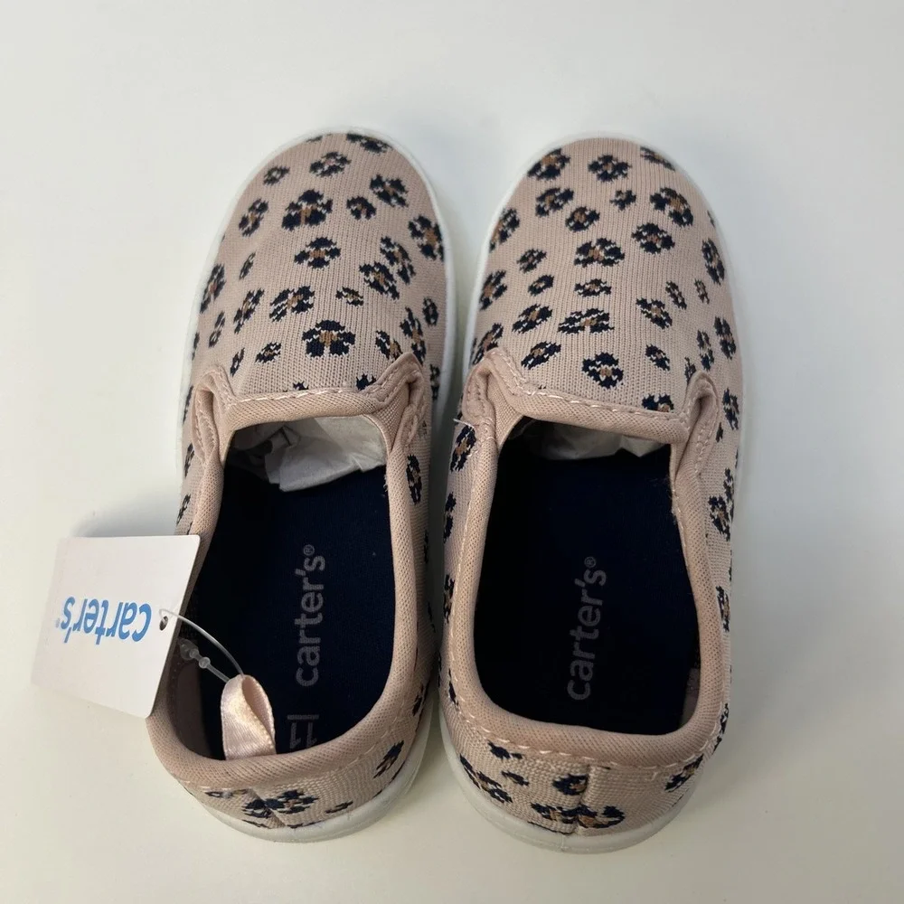 Carter's Toddler Girls Nettie‎ Knit Slip-On Sneakers Pink- Size 11M NIB